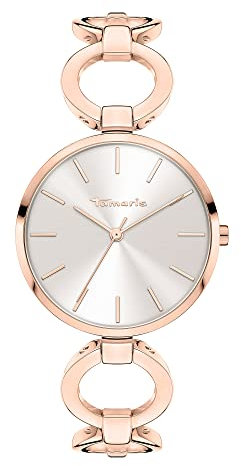 Tamaris Damen analog Quarz Uhr mit Edelstahl Armband TT-0082-MQ