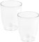 2x Macetero orquídea de plastico Coubi Orchid en color blanco transparente 13,2 (largo) x 13,2 (ancho) x 16 (altura) cm