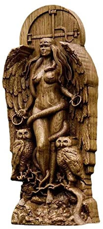Ystter Antike Wicca GöTtin Statue, Altarskulptur, Griechische GöTtin Statue Mythologie Erde Figuren für Heidnisches Zuhause