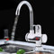 Retoo Rubinetto elettrico,ATTACCO SOTTO, da 220 V con scaldacqua,ATTACCO A LAVANDINO, scaldacqua istantaneo con display LCD, per cucina, giardino, acqua calda istantanea