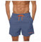 Ougelebo Herren Badehose Badeshorts Herren Kurz Shorts Schnelltrocknend Männer Schwimmhose Boardshorts Schwimmshort Beachshorts Denim Blue 3XL