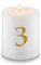 Qult Farluce Trend - Teelichthalter in Kerzenform - Christmas Collection - Adventskerzen (3 Gold)