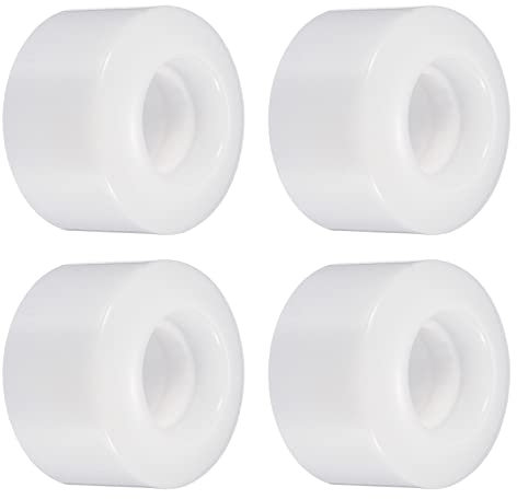 PATIKIL 4 Stück 55mm Longboard Rollen Skateboard Rad Straße Rollen für Skateboards Cruiser Räder Ersatz 80A Weiß