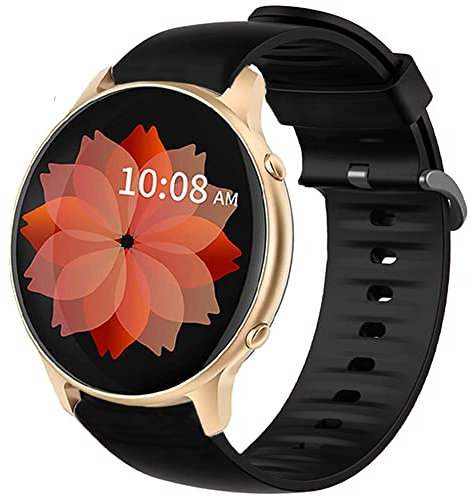 Blueshaweu Armband Kompatibel Für TUYOMA 1,28 Zoll Smartwatch Damen, Sport Silikon Classic Ersatz Uhrenarmband Für TUYOMA LW36 Smartwatch (schwarz)