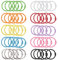 ENLACE Buchringe 50 Stück Buchbinderinge Metall Bunt Loseblatt Verbinder Binder Ringe,30mm Schlüsselringe Ring Binder für Scrapbook Fotoalbum Büro, Schule oder Zuhause