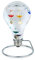 ROCKING GIFTS Thermometer Galileo Glaskugel 15 cm, für drinnen oder draußen, analog, schwimmende farbige Kugeln