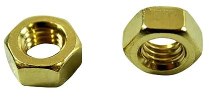 SN-TEC Messing Mutter Sechskantmutter M8 massiv messing (20 Stück)