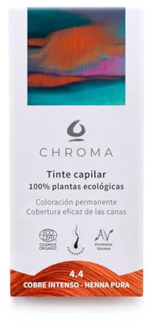 Tinte Chroma BIO Cobre Intenso - Henna pura 4.4-100 gr