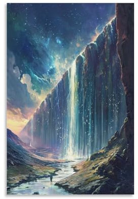 KeAan Waterfall Leinwanddruck Kunstdruck, Poster, Für Büro, Schlafzimmer, Cafe, Dekoration Mit 16x24inch(40x60cm)