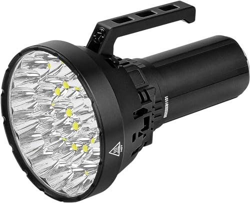 IMALENT MS32 Hellste Taschenlampe der Welt, 200.000 Lumen mit 32 Pcs Cree XHP 70.2 HI LEDs, Type-C Aufladbar, 8 Beleuchtungsmodi, IP56 Wasserdicht Camping Outdoor Taschenlampe