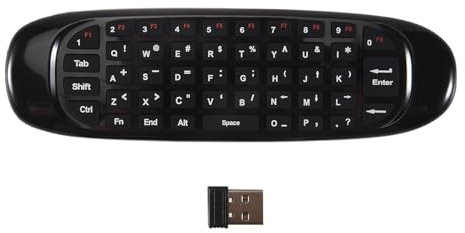 BLASHRD Mini Air Mouse Fly Air Mouse Teclado InaláMbrico Airmouse para 9.0 8.1 Android TV Box/PC/TV Smart TV Mini 2.4G(C120)