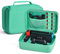 Younik Custodia per NS Switch/Switch OLED Case da Viaggio Rigido Deluxe per Console Switch, Dock Switch, Cavo HDMI, Controller PRO e Carrello da 10 Giochi (green), YK-003