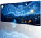 Ningchuya XL Gaming Mauspad- 700x300mm Mousepad- Vernähte Kanten- Gamer Desk Mat- Rutschfeste Gummibasis (70x30 VillageEU08)