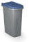 Casaria® Mülleimer Küche 25L mit Deckel Geruchsdicht Müllbeutelhalterung Kunststoff Abfalleimer 39x24cm Bad Papierkorb Büro Mülltrennsystem Blau