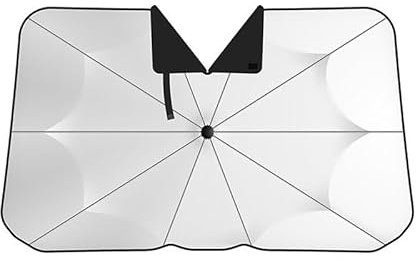 Coche Parasoles Lunas Delanteras, para Mercedes Benz GLC 200 220 260 300 400 2015-2025 Boca Abierta Verano Protección Solar Aislamiento, B V Black 140CM*79CM