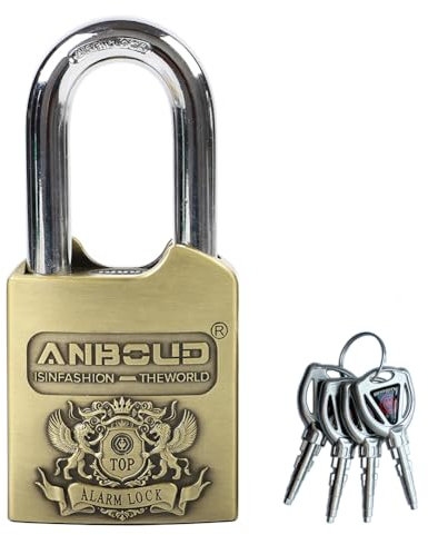 Alarm Padlock - Anti-Theft Heavy Duty Security Alarm Lock - 120db Alarm Sound