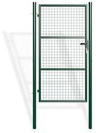 Casanoov Portillon Grillage 1x1,80 m Acier Galvanisé Vert Mousse OLGA – Design Classique Robuste – Résistant Intempéries et Corrosion – Montage Facile avec Poteaux – Kit Jardin Sécurisé 100x180 cm