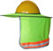 Hard Hats Sonnenschutz, Netz-Sonnenschutz mit hoher Sichtbarkeit, reflektierendem Streifen, atmungsaktiv, UV-Schutz, Nackenschutz für harte Hüte