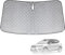 Parasol de Ventana Delantera de Coche Compatible con Seat Arona 2017-2025, Parasol para Parabrisas de Coche en el Interior Plegable, Protección UV Reflectante