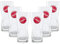 Generisch 6x Sinal co Glas 0,2l | Original Erfrischungsgetränk Becher für Cola, Limonade und Softdrinks | Hochwertiges Trinkglas | Gastronomie