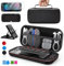 Switch 2 Zubehör Set 9-in-1 Tragetasche, 2x Panzerglas, Ganzkörper-Schutzhülle Schwarz,Ständer, 4 Daumenkappen, Kompatibel mit Nintendo Switch 2