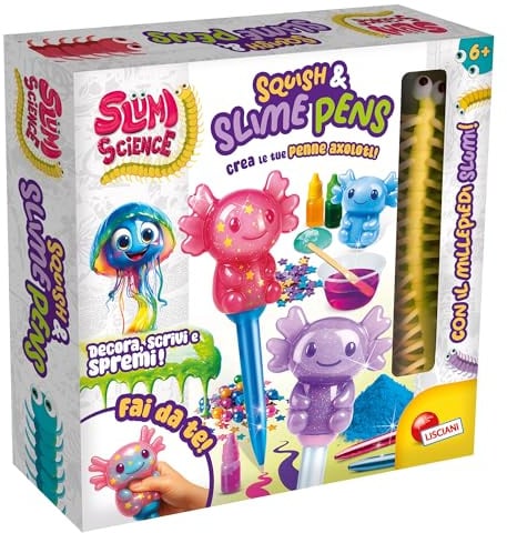 Lisciani Jeux- Slumi Science Squish and Slime Pens, 113989