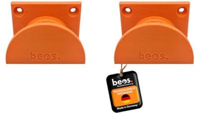 beos 2x Wandhalterung für Sägeketten - Für Kettensägen | Praktische Halterungen für Sägeketten – Universell kompatibel – Platz für bis zu acht Ketten