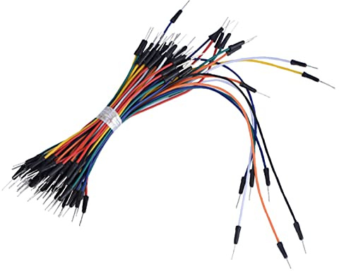 65pcs Flexible Male to Male Breadboard Jumper Wires Kit for PCB Projects, DIY Electronic Connectors for Solderless Breadboard - Multi-color Copper Material