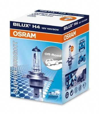 2 x OSRAM 62204 H4 12 V 100/90 W Off-Road-Leuchtmittel