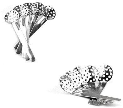 Fenny's Creations 15mm Silver Conical Steel Spoon Pipe (5 Pack)