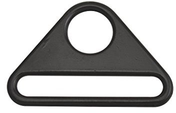 Wuuycoky Dreieck Schnalle Dreieck Verstellring 5,1 cm Innendurchmesser Zinklegierung Schwarz 6 Stück