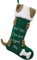 Valery Madelyn Weihnachtsstrümpfe, Dekoration, 53,3 cm, Stoff, grün, guter Hund, niedlicher Plüsch, personalisierbar, Kamin, hängende Dekoration für Urlaub, Weihnachtsfeier, Dekoration