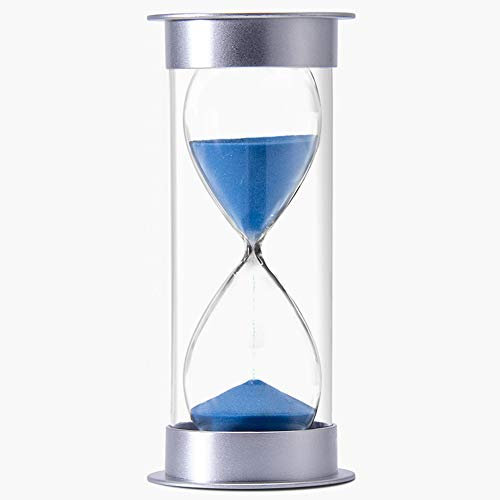 Egurs Sanduhr Sanduhr Timing Home Decoration Geschenk (Blauer Sand) 45 Minuten