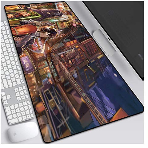 Mauspad Bungo Stray Dogs 800X300mm Mauspad, Speed ​​Gaming Mousepad, Erweitertes XXL großes Mousemat mit 3mm starker Basis, für Notebooks, PC, G