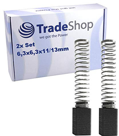2x Kohlebürsten Motorkohlen 6,3x6,3 für Black&Decker BD 500 R / BD500R 915068-01 91506801 DN 31 GS 300 H 501
