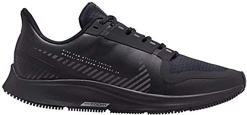 Nike W Air Zoom Pegasus 36 Shield, Women’s Track & Field Shoes, Multicolour (Black/Black/Metallic Silver 001), 6 UK (40 EU)