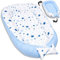 PaLulli Kuschelnest 2-seitig Babynest Babynestchen Baby Nest Nestchen Reisebett Wickelauflage Kuschelbett, Kokon Kokon für Babybett - Babys und Säuglinge, 100% Baumwolle Oeko TEX (Milkyway)