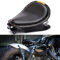 Motorrad Leder Solo Sitz, Motorrad Sitz Mit Frühling Grundplatte für Bobber Sportster XL1200 883 48 Dyna Softail(Schwarz)