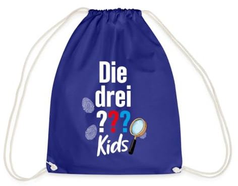 Spreadshirt Die Drei Fragezeichen Kids Logo und Gadgets Turnbeutel