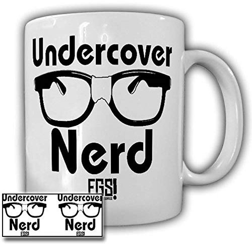 Taza de Undercover Nerd Egs Fun Humor Big Coffee Bang Arbeitswork, colegas divertidos #24047