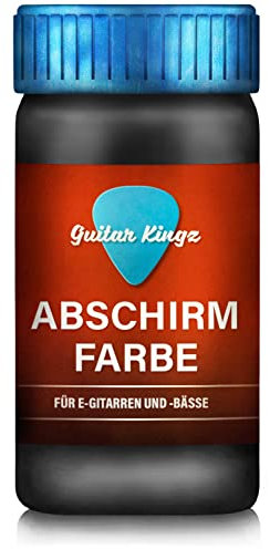Guitar Kingz Abschirmfarbe 100ml I Effektive Abschirmung von elektromagnetischen Einflüssen I Hohe Haftung und Härte I Conductive Shielding I Abschirmlack I EMV Lack I Shielding paint I Graphit Lack