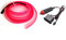 Balabaxer Rosa EL Wires Car Kit，3M Flexible Neon EL Draht für Autos DC 12V Neonatmosphäre Glühendes Elektrolumineszenzlicht Glühendes Neonlicht… (Rosa, 3m)