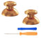 eXtremeRate Aluminium Thumbsticks für ps5 Controller, Custom Metall Analog Stick Buttons Joysticks Zubehör für ps4 Controller(Gold)-KEIN Controller