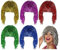 JJYHEHOT 6 Stück Folie Lametta Perücke, Perücke Fasching Perücken Metallic Bunte Cosplay Peruck lustige Discokugel Kostüm Accessoires für Karneval Halloween Thema Party (6 Farben)