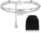 BBTO Bracelet de Cheville Double Chaîne en Argent avec Pendentif Papillon, Réglable, Parfait pour Femme et Fille, Idéal pour L'été et la Plage
