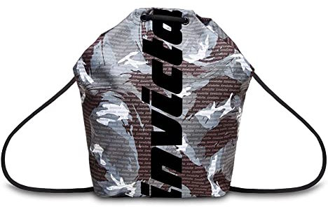 Invicta Sportbeutel, Turnbeutel für Mädchen & Jungen,Camo Schwarz