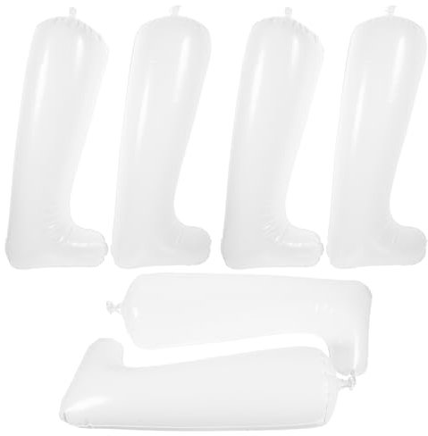 Holibanna 6 Pairs Inflatable Boot Shapers White Boots Shaper Stand Inflatable Boot Supports Shoe Stretcher Boots Inserts Boots Stretcher White Bracket Boot Stay Forming Machine Thicken Shoe Rack