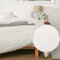 DuShow Waffle Duvet Cover Double,Seersucker Soft White Duvet Cover Double,3 Pieces White Bedding Sets Double,Lightweight Bedding Set with Zipper Closure,Corner Ties