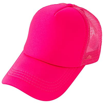 Mode Frauen Männer Sport Gradient Tie Dye atmungsaktiv Strand verstellbare Baseballmütze Hip Hop Hut Sonnenhut Damen Cap La (Hot Pink, One Size)