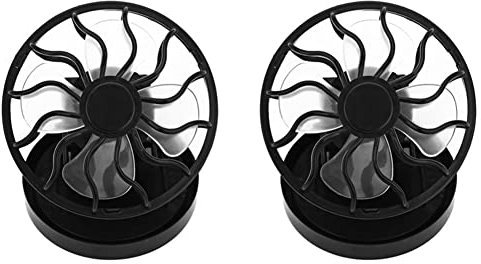 BLANCA 2 Pieza Mini Ventilador Portátil Solar para Escalar Ventilador de Refrigeración para Campamentos Desierto Mano Sombrero Gorra Ventilador
